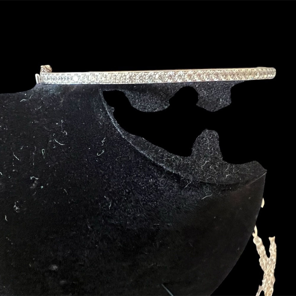 Elegant Sterling Silver Diamonique Bracelet